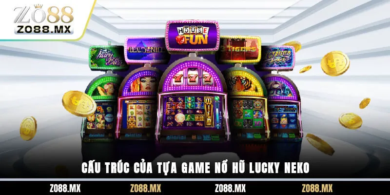 Cấu trúc của tựa game nổ hũ Lucky Neko